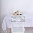 thumbnail image 4 of Balsa Circle 5 Silver Geometric Sequined Stretchable Spandex Chair Sashes Wedding Party Events Tableware Decorations, 4 of 8