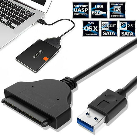 EEEKit USB 3.0 to 2.5 SATA III Adapter Cable Bridge w/ UASP High Speed Data Transferl Support SATA to USB 3.0 Converter for SSD