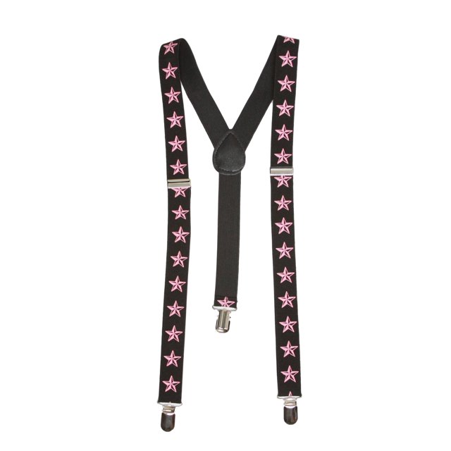 Punk Stars Bretelles Extensibles à 3 Clips