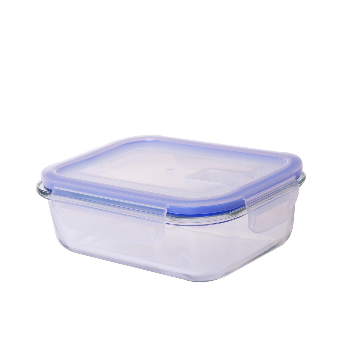 CONSERVATION DES ALIMENTS EN VERRE RECTANGLE 640ML AVEC COUVERCLES D'ÉVENT VERRE RECTANGLE 640ML