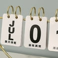 thumbnail image 4 of Modern Design Metal LED Perpetual Flip Calendar, Soft Lighting for Home Decor, Easy Operation, 4 of 7