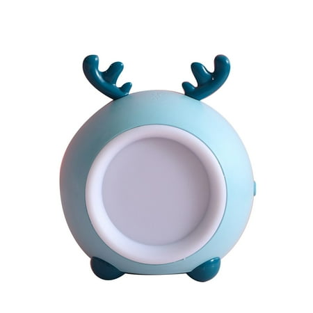 

wendunide Household Electric Appliances Rabbit Ears Cabinet Bedside Night Light Creative Vertical Cat Night Light Blue Blue