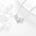 thumbnail image 6 of 14K Solid White Gold Moissanite 3 Stone Pendant Necklace for Women - 2 CT Moissanite Wedding & Engagement Jewelry, 6 of 6
