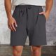 thumbnail image 2 of Pantalones cortos ligeros de running para hombre - Poliéster spandex transpirable, cintura elástica - Corte holgado para entrenamientos de verano, 2 of 5