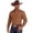 Brown, variant on Cowboy Western Shirts for Men Solid Two Chest Pockets Pearl Snap Easy Wear Regular Fit Clothes for Lounging Around, (S)