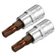 thumbnail image 5 of 2pcs T30 Bit Sockets 1/4 Inch Drive S2 Steel T30 Torx Bit Sockets S2 Steel, 5 of 8