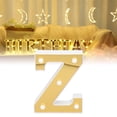 thumbnail image 3 of Z lámpara de forma z, lámpara de letra dorada y única para iluminación de interior para fiesta de Cumpeados, 3 of 7