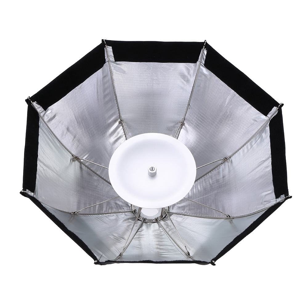 Softbox PiXAPRO AD-S7 18.8 Flash Strobe Bare Bulb Collapsible Easy Open Softbox Lightbox Beauty Dish Modifier for HyBRID360 PIKA200 with Diffuser and Honeycomb Egg Crate Grid Photography AD-S7