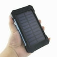 thumbnail image 4 of iMeshbean 30000mAh Solar Charger for Cell Phone, Portable Solar Power Bank with Dual 5V USB Ports, LED Light Flashlight, Compass Battery Pack for Outdoor Camping Hiking,Blue, 4 of 8