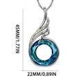 thumbnail image 7 of Colorful Crystal Jewelry Phoenix Necklace Peacock Pendant Necklace Mothers Day Necklaces for Women Mother's Day Gifts, 7 of 7