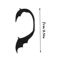 thumbnail image 3 of Pendientes retro negros con alas voladoras, pendientes de metal sin agujero para mujer, 3 of 8