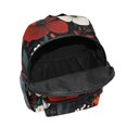 thumbnail image 6 of FORMRS School Backpack with Front Zippered Pocket 12" Student Travel Daypack, Red Flowers Pattern, 6 of 6