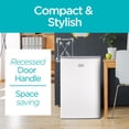 thumbnail image 4 of Black + Decker BCRK32W Compact Refrigerator Energy Star Single Door Mini Fridge with Freezer, 3.2 Cubic Ft., White, 4 of 7