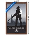 thumbnail image 3 of Marvel Comics - Winter Soldier - Minimalist Wall Poster, 14.725" x 22.375", Framed, 3 of 3