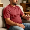 thumbnail image 5 of Men's Big and Tall Shirts 3xl Big and Tall Mens Shirts Moisture Wicking Sport T Shirts L-5xl Red L, 5 of 5