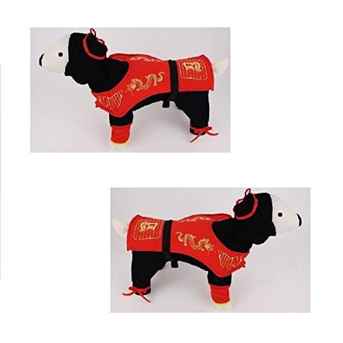 Dog Costume DRAGON NINJA COSTUMES Dress Your Dogs As Red Ninjas(Size