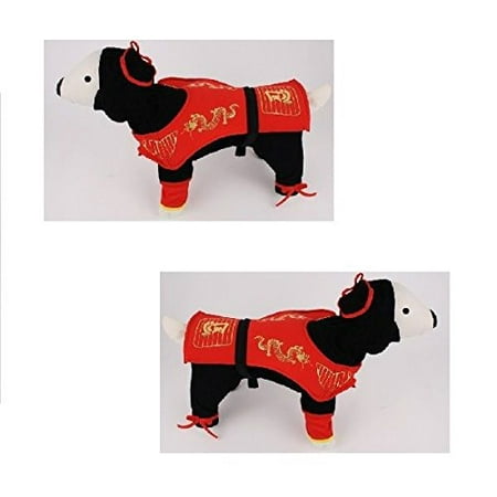Dog Costume - DRAGON NINJA COSTUMES Dress Your Dogs As Red Ninjas(Size 3)