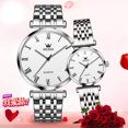 thumbnail image 5 of Reloj de una pieza con envío directo de la marca Oris para mujer, reloj de cuarzo sencillo romano para regalo del Día de San Valentín, reloj para parejas para hombres y mujeres, 5 of 5