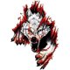 thumbnail image 2 of Juego de 2 pegatinas de cabeza de lobo 3D lobo PVC impermeable lobo coche pegatina, 2 of 5