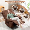 thumbnail image 4 of ALEAVIC Recliner Chair with Heat and Massage, Manual Recliner Chairs for Adults, Brown, 4 of 8