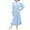 Sky Blue, variant on Women's Lace Trim Plush Fleece Maxi Robe, Elegant Collar Long Sleeve Bathrobe, Soft Warm Nightgown, Cozy Winter Loungewear, Delicate Trim Sleepwear Beige L