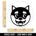 thumbnail image 2 of Husky Dog Face Side Eye Self-Inking Rubber Stamp Ink Stamper - Pink Ink - Small 3/4 Inch, 2 of 7