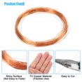 thumbnail image 4 of Unique Bargains Soft Copper Wire, 32Gauge/0.2mm Diameter 25m/82ft Spool Craft Wire, 4 of 5