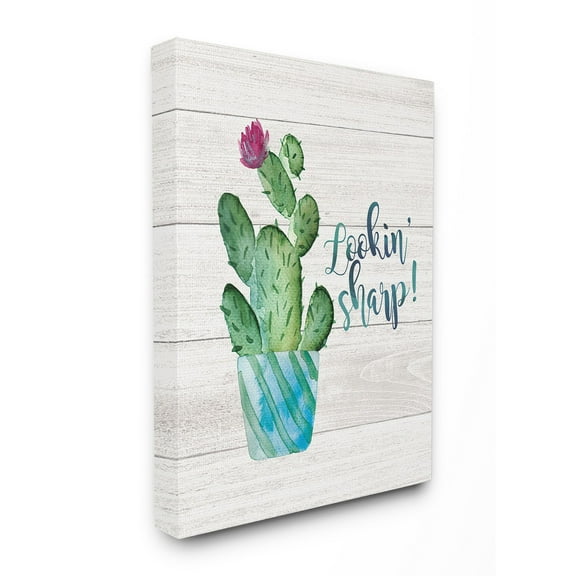The Stupell Home Decor Collection Looking Sharp Cactus Wall Art