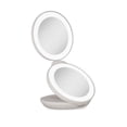 thumbnail image 3 of Zadro 45 Round LED compact Mirror 10X1X Travel Mirror with Lights and Magnification 3 AAA batteries LED Makeup Mirror, 3 of 8