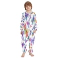 thumbnail image 2 of Vzayyk 4T-14Y Size Aviliable Cozy One-Piece Footless Sleeper Pajama Vibrant Design Butterfly, 2 of 8
