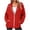 Red, variant on Luvrsol Womens Sweatshirt Full Zip Sweatshirt Jacket Long Sleeve Coat with Deep Side Pockets S-2XL