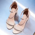 thumbnail image 2 of Vedolay Pumps For Women Women's Platform Heel Pumps Slingback Peep Toe High Heel Stiletto Heel Party Shoes,Beige 9.5, 2 of 4