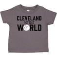 thumbnail image 3 of Inktastic Cleveland Vs. the World with Baseball Boys or Girls Toddler T-Shirt, 3 of 5