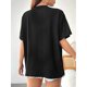 thumbnail image 2 of Black 'to God Be The Glory' Inspirational Tee - Soft Crew Neck, Short Sleeve, Machine Washable Casual Shirt with Golden Lettering, Glossy Finish, Perfect for Casual Attire, 2 of 6