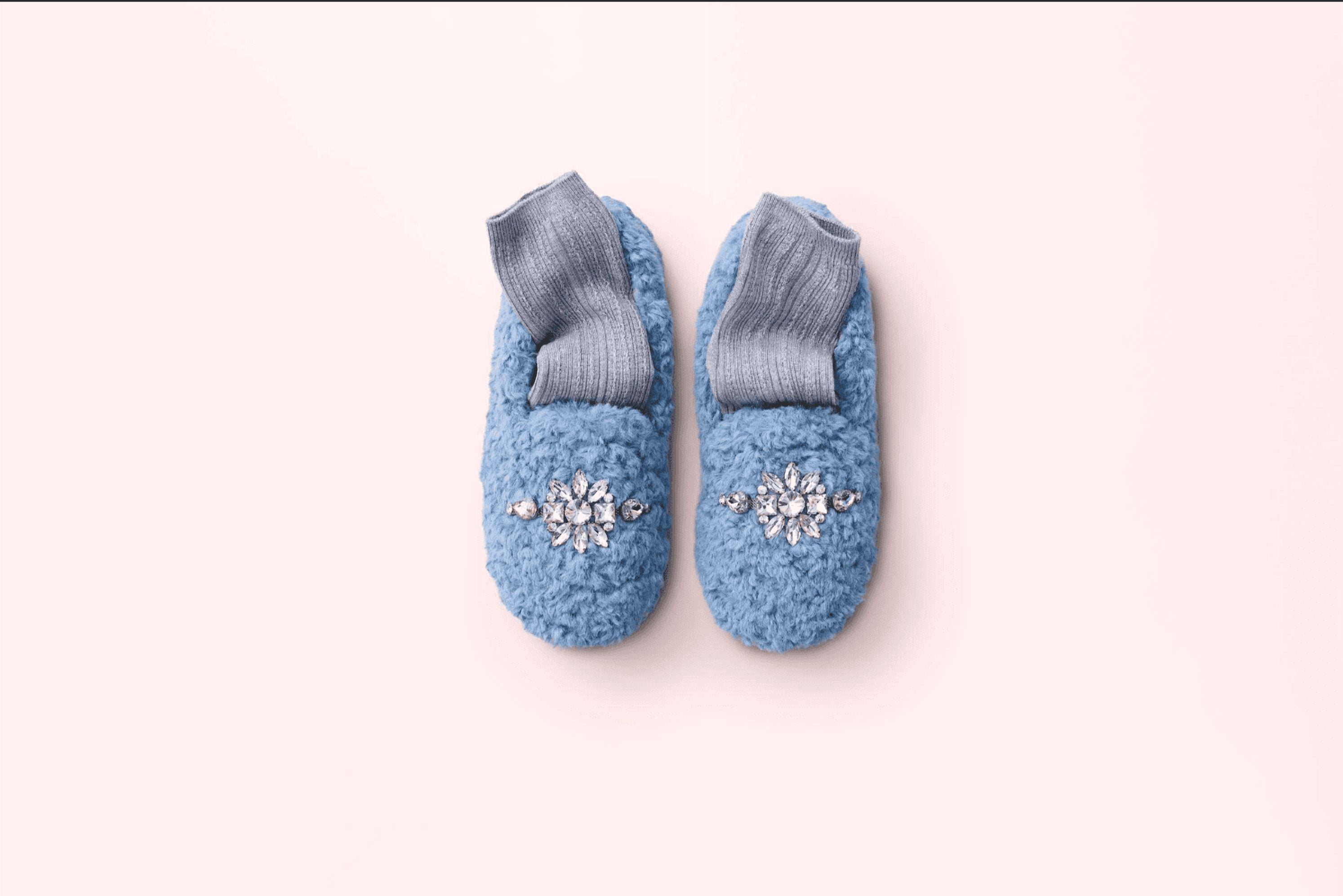 Joyspun Women's Embellished Slippers