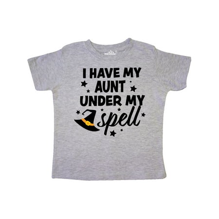

Inktastic I Have My Aunt Under My Spell with Cute Witch Hat Gift Toddler Boy or Toddler Girl T-Shirt