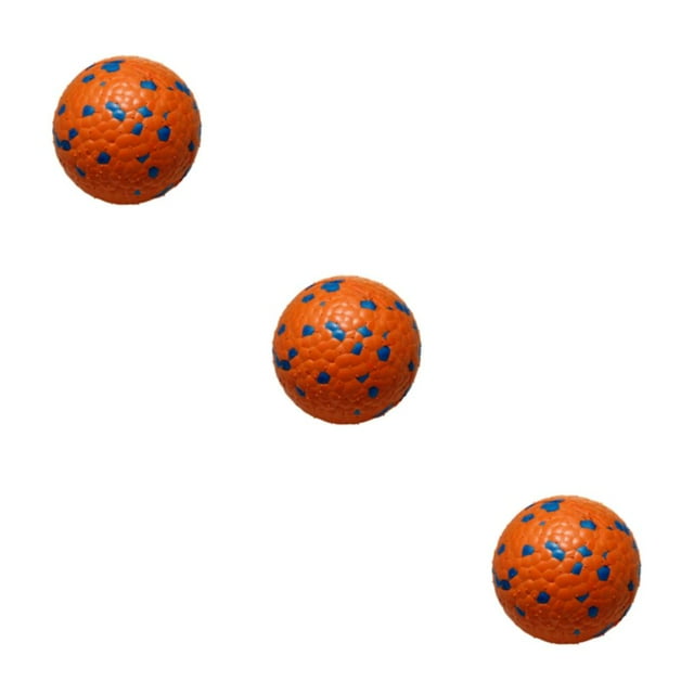 relayinert PC Dog Rugby Toy With Irregular Bounce And ETPU For Interactive Play With Good Wear Resistance Orange Blue 7cm 3Set