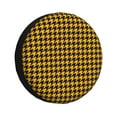 thumbnail image 1 of Balery Retro Yellow and Black Houndstooth Cubiertas para Neumáticos - Protector Resistente para Neumáticos de Camioneta, SUV, Remolque, Camper y RV-17 inch, 1 of 6