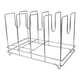 thumbnail image 1 of Soporte para bandejas de pizza, organizador de utensilios para hornear, almacenamiento portátil multifuncional para platos 4 cuadrículas de 37x22x25 cm, 1 of 9