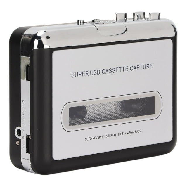Reproductor de Cintas de Casete Estéreo Grabadora de Reproductores de Cassette Portátiles Grabadora Retro Usb con Auriculares Cd de Software Reproductor de CD Regalo para