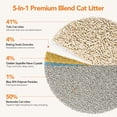 thumbnail image 2 of Osoeri 5-in-1 Clumping Multi Cat Litter, Dust-Free, Low Tracking, Dust-Free, Odor Control, 15.87 lb (7.94 lb/ Pack), 2 of 9