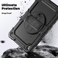 thumbnail image 4 of Samsung Galaxy Tab A9+/A9 Plus protective case, 360 ° rotating bracket (black), 4 of 9
