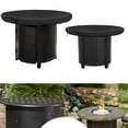 thumbnail image 4 of 1 Pce Rond Imperméable Noir Tissu Oxford 420D pour Gril Plaque de Feu Housse de Protection, 4 of 6