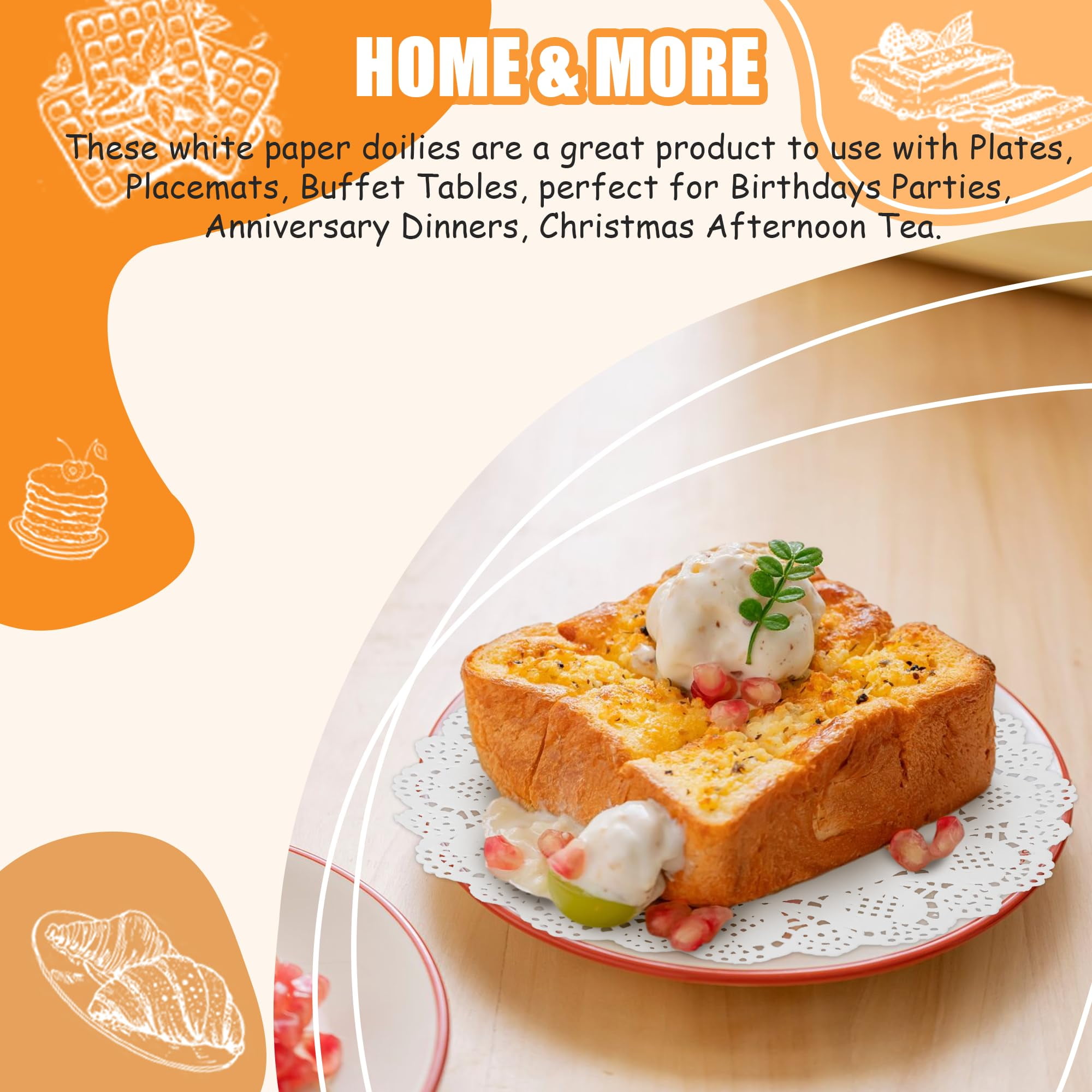 100 Napperons En Papier Dentelle Blanc Cassé 18cm Motifs Fleurs Roses Di 5 Medium