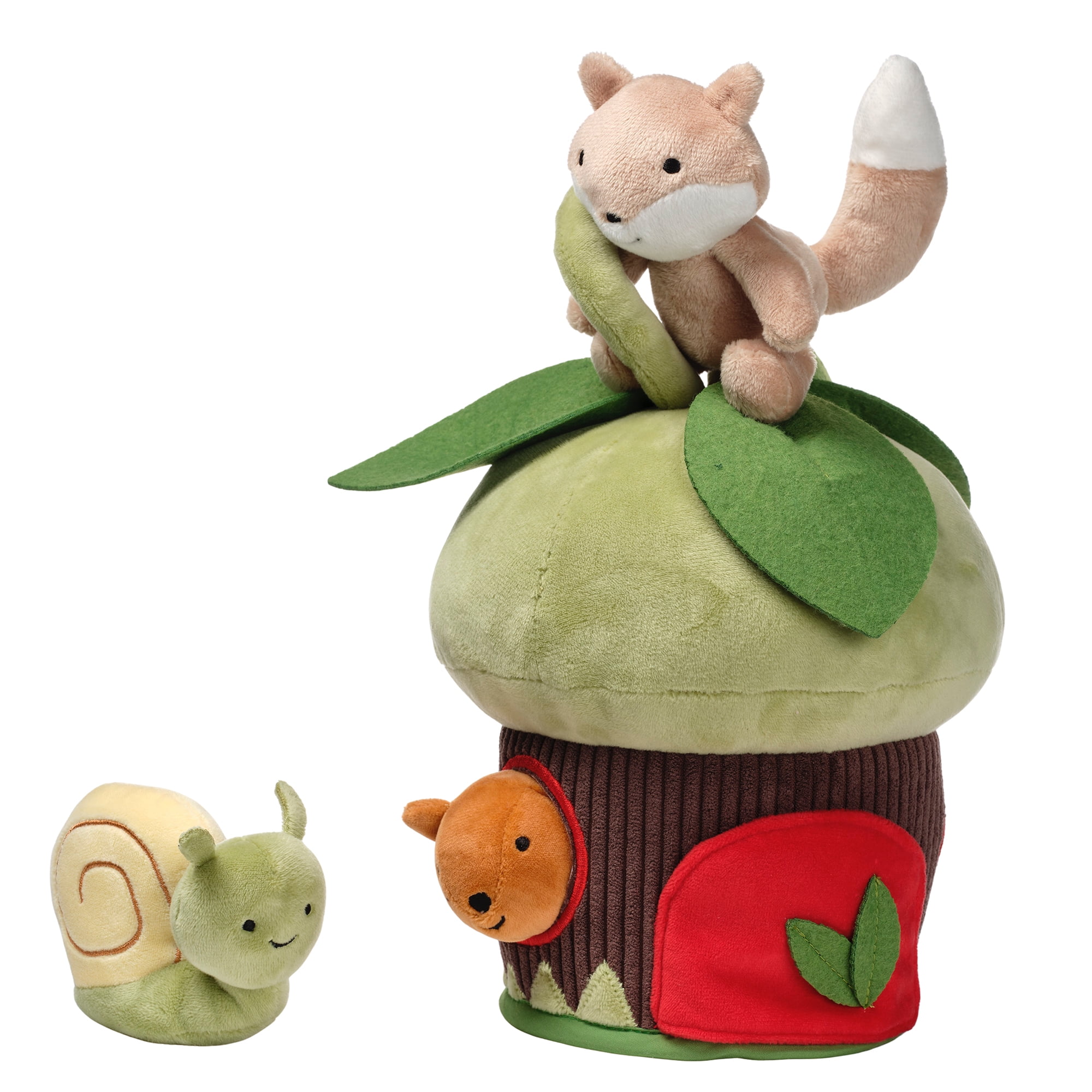 Lambs & Ivy Treehouse Soft Plush Interactive Play Set with Stuffed Animal Toys
