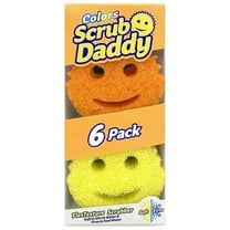 Scrub Daddy Color Sponge Set, Scratch-Free Multipurpose Cleaning Sponges, 6 Count