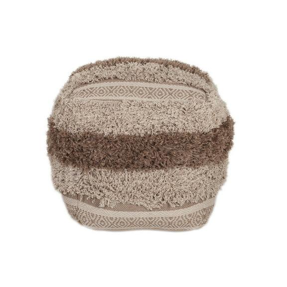 Parkland Collection Iliya Transitional Beige Pouf