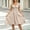 Khaki, variant on Dolkfu V-Neck Women Clothing Ditsy Floral Short Sleeve Mid-Length Green Fit & Flare Dresses Regular Garden Vacation Geometric Dresses Green,L