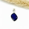 thumbnail image 4 of SATYAVIE JEWELLERY Faceted Blue Sapphire Pendant 925 Sterling Silver Pendant Handmade Jewelry For Women Gift, 4 of 6
