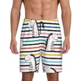 thumbnail image 2 of Picia Cartoon Dinosaurs Pajama Shorts for Men, Men's Pajama Bottoms, Sleepwear,Short Pajama Pants-, 2 of 8